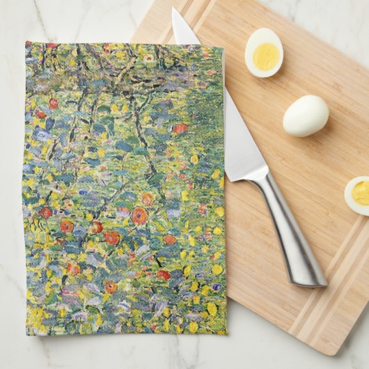 Apple Tree by Gustav Klimt, Art Nouveau Theedoek (Quarter Fold)