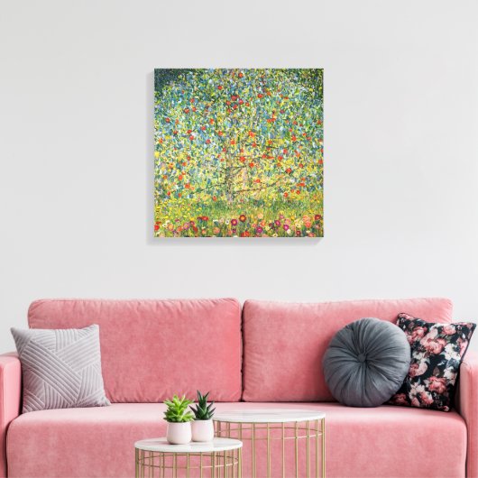 Apple Tree door Gustav klimt Canvas Afdruk (Insitu (Woonkamer))