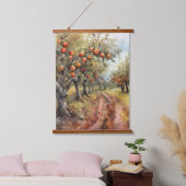 Apple Tree Grove tijdens het oogstseizoen Hangend Wandkleed (Slaapkamer)