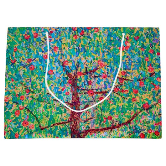 Apple Tree, Gustav Klimt Large Gift Bag Groot Cadeauzakje (Voorkant)