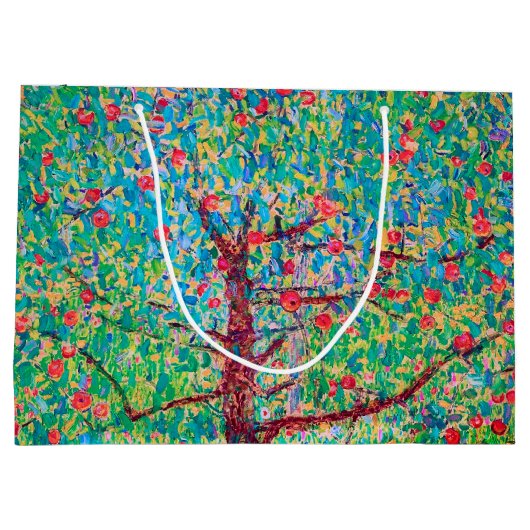 Apple Tree, Gustav Klimt Large Gift Bag Groot Cadeauzakje (Achterkant)