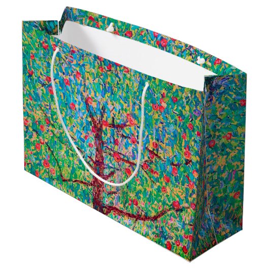 Apple Tree, Gustav Klimt Large Gift Bag Groot Cadeauzakje (Achterkant Gekanteld)