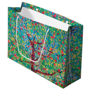 Apple Tree, Gustav Klimt Large Gift Bag Groot Cadeauzakje