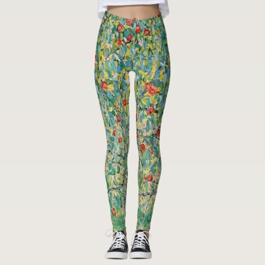 Apple Tree Gustav Klimt Leggings (Voorkant)