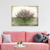 Apple Tree in Bloom Canvas Afdruk (Insitu (Woonkamer))