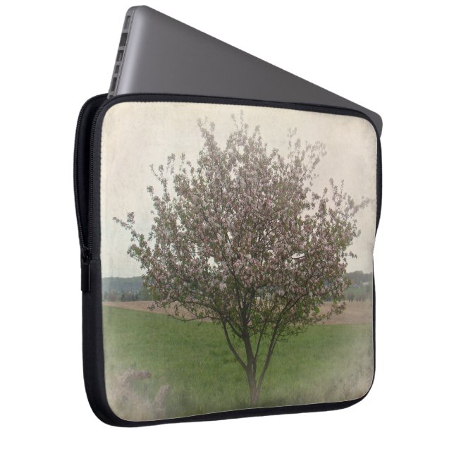 Apple Tree in Bloom Laptop Sleeve (Voorkant Rechts)