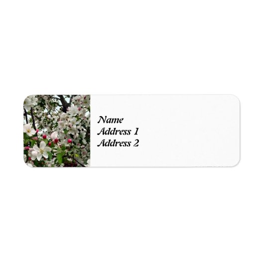 Apple Tree in Bloom Save the Date Etiket (Voorkant)