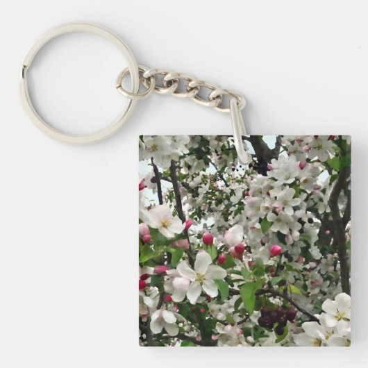 Apple Tree in Bloom Sleutelhanger (Voorkant)