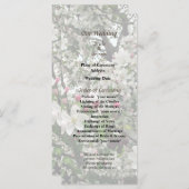 Apple Tree in Bloom Wedding Program Programmakaart (Voorkant / Achterkant)