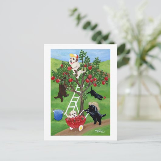 Apple Tree Labradors Briefkaart (Staand voorkant)