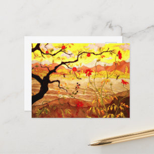 Apple Tree met rood fruit door Paul Ranson Briefkaart