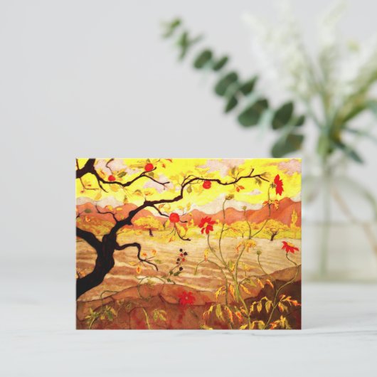Apple Tree met rood fruit door Paul Ranson Briefkaart (Staand voorkant)