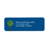 Apple Tree Rosh Hashanah Retouradres Label (Voorkant)