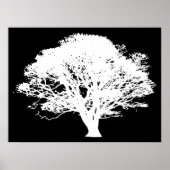 Apple Tree Silhouette Poster (Voorkant)