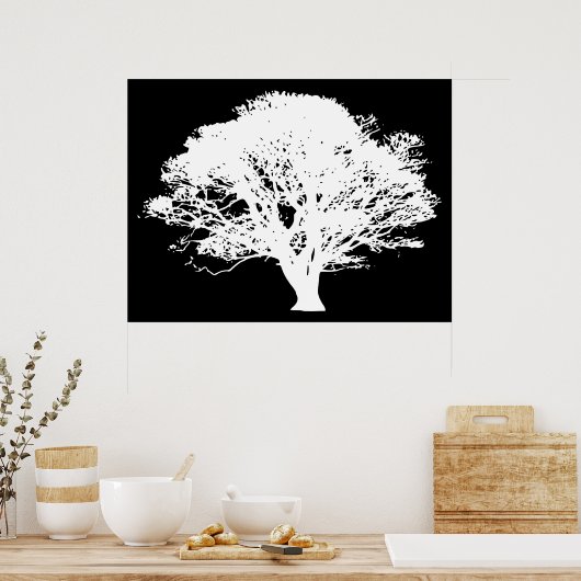 Apple Tree Silhouette Poster (Keuken)