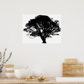 Apple Tree Silhouette Poster (Keuken)