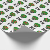 Apple Tree Topiary Red Tissue Paper Cadeaupapier (Hoek)