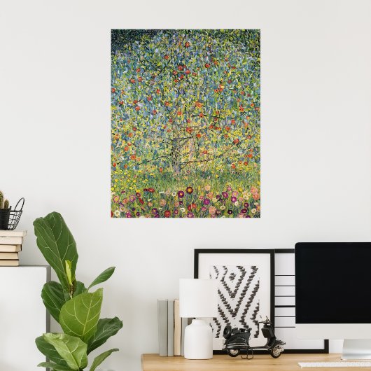 Apple Tree van Gustav Klimt Poster (Thuiskantoor)