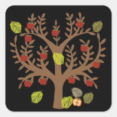 Apple Tree Vierkante Sticker (Voorkant)