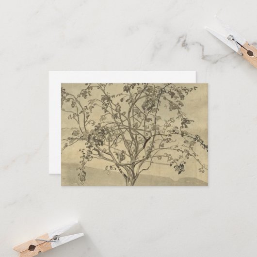 Apple Tree (Waterverf kunst) (van Nicholas Roerich Kaart (Voorkant / Achterkant in situ)