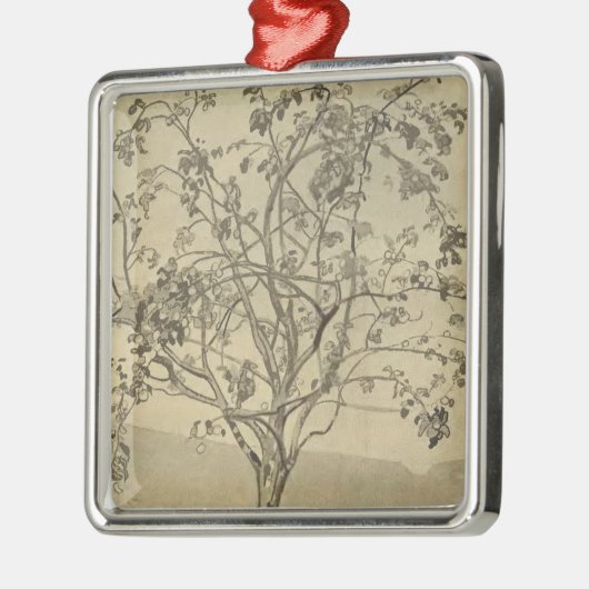 Apple Tree (Waterverf kunst) (van Nicholas Roerich Metalen Ornament (Links)