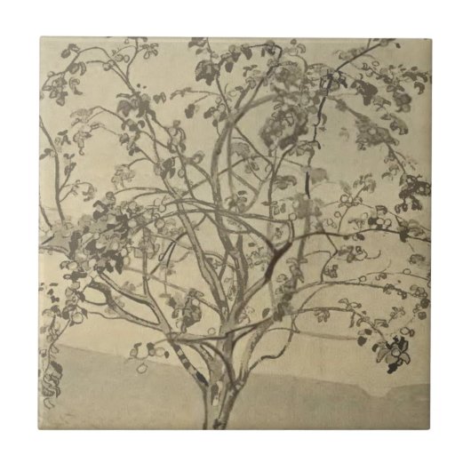 Apple Tree (Waterverf kunst) (van Nicholas Roerich Tegeltje (Voorkant)