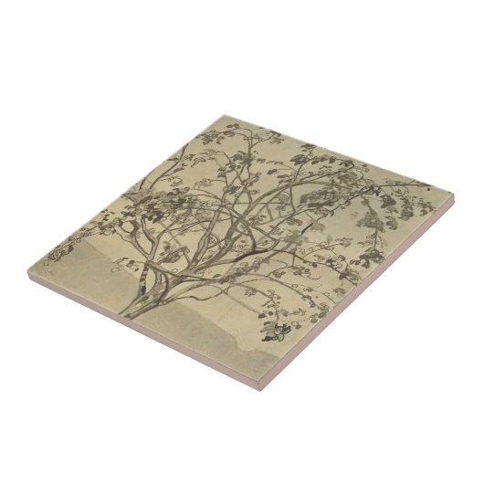 Apple Tree (Waterverf kunst) (van Nicholas Roerich Tegeltje (Zijkant)