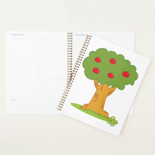 Apple Tree Whimsical Red Apples Planner (Display)