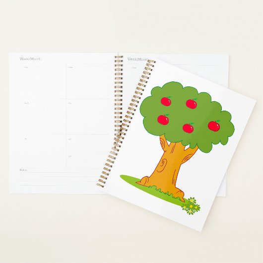 Apple Tree Whimsical Red Apples Planner