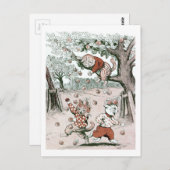 Apple Trees & Cats, Louis Wain Briefkaart (Voorkant / Achterkant)