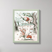 Apple Trees & Cats, Louis Wain Canvas Afdruk (Voorkant)