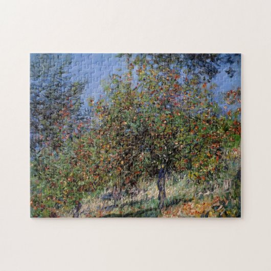 Apple Trees Chantemesle Hill Monet Fine Art Legpuzzel (Horizontaal)