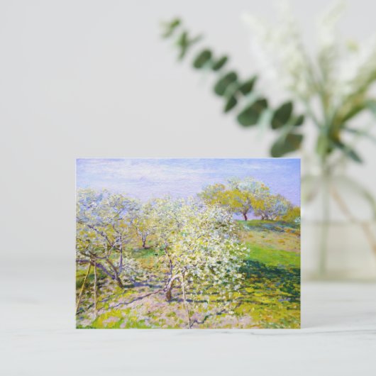 Apple Trees in Bloom, 1873 Claude Monet Briefkaart (Staand voorkant)