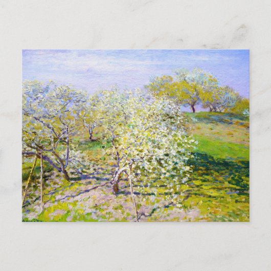 Apple Trees in Bloom, 1873 Claude Monet Briefkaart (Voorkant)