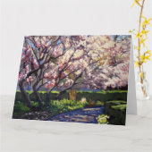 Apple Trees in Bloom Painting Kaart (Gele Bloem)