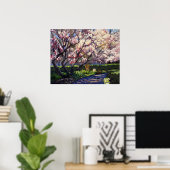 Apple Trees in Bloom Painting Poster (Thuiskantoor)