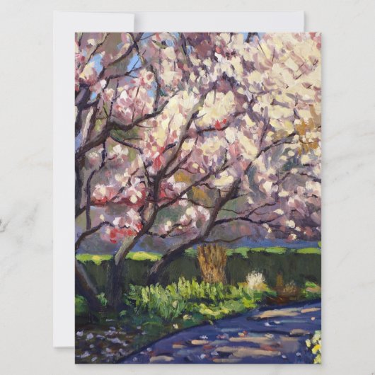 Apple Trees in Bloom Painting Save The Date (Voorkant)