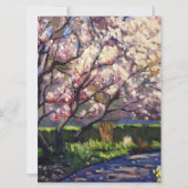Apple Trees In Bloom Save The Date Kaart (Voorkant)