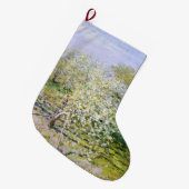 Apple Trees in Bloom (van Claude Monet) Grote Kerstsok (Voorkant (Hangend))