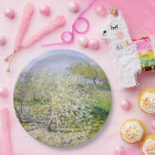 Apple Trees in Bloom (van Claude Monet) Papieren Bordje (Feest)