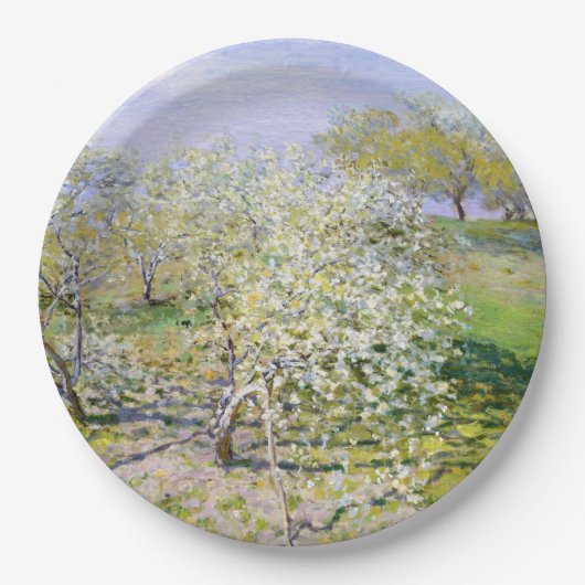 Apple Trees in Bloom (van Claude Monet) Papieren Bordje (Voorkant)