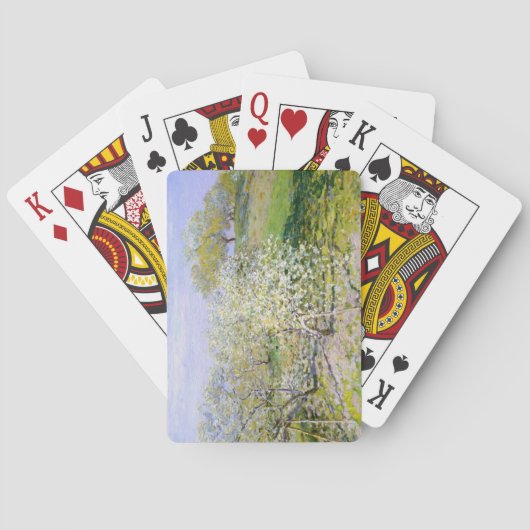 Apple Trees in Bloom (van Claude Monet) Pokerkaarten (Achterkant)