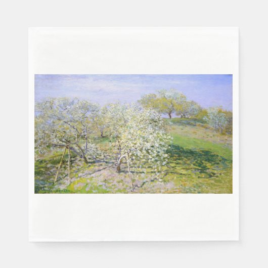 Apple Trees in Bloom (van Claude Monet) Servet (Voorkant)