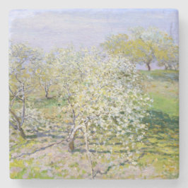 Apple Trees in Bloom (van Claude Monet) Stenen Onderzetter