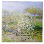 Apple Trees in Bloom (van Claude Monet) Tegeltje (Voorkant)