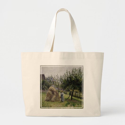 Apple Trees in Eragny | Sunny Morning Grote Tote Bag (Voorkant)