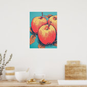  Apple Trio Poster (Keuken)