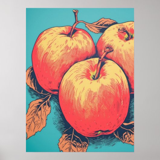  Apple Trio Poster (Voorkant)