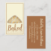 Apple Turnover Pastry gebak van bakkerij Baker Foo Visitekaartje (Voorkant / Achterkant)