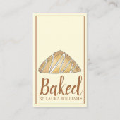 Apple Turnover Pastry gebak van bakkerij Baker Foo Visitekaartje (Voorkant)